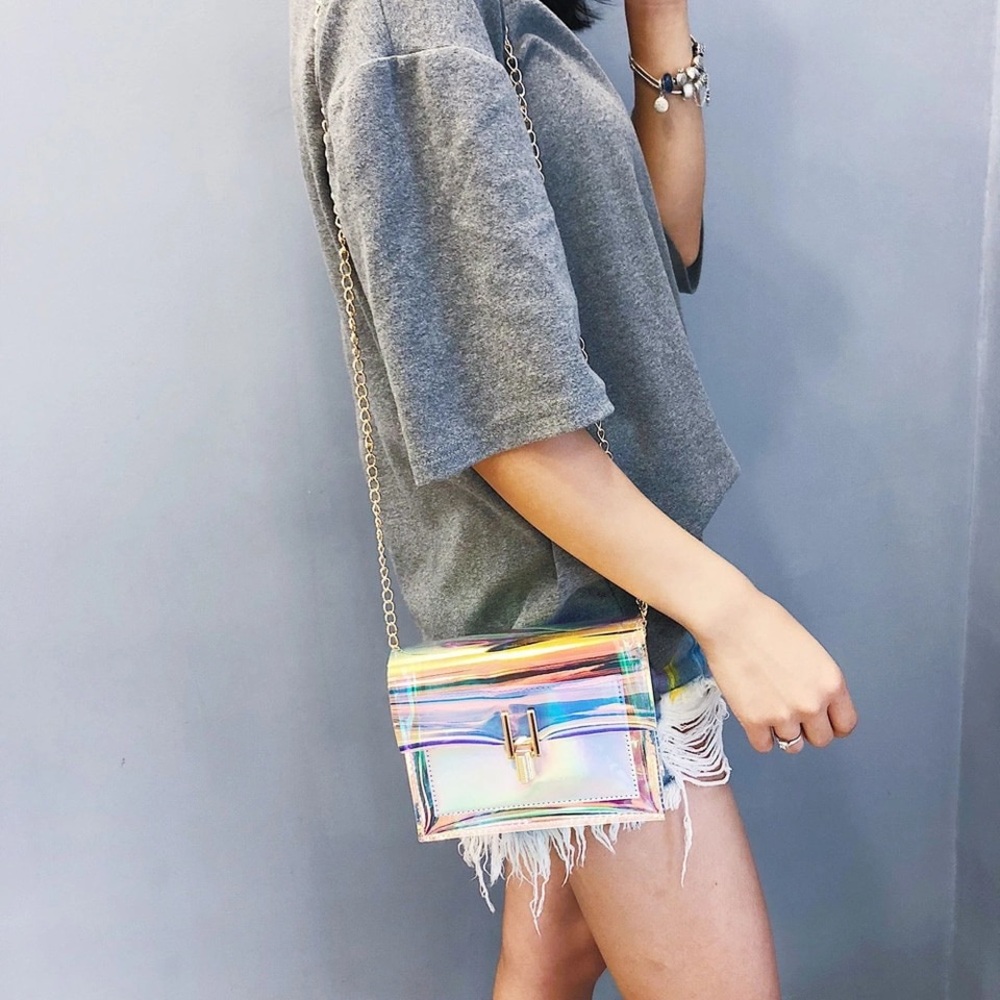 Holographic Iridescent Crossbody Bag - Picture 3 of 7